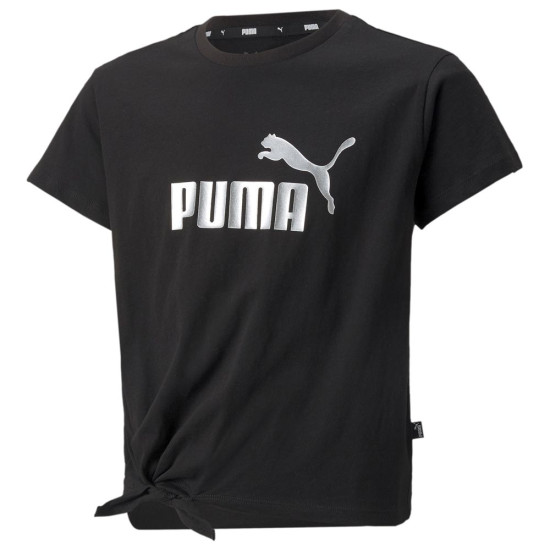Puma Παιδική κοντομάνικη μπλούζα Essentials+ Logo Knotted Tee Puma Παιδική κοντομάνικη μπλούζα Essentials+ Logo Knotted Tee
